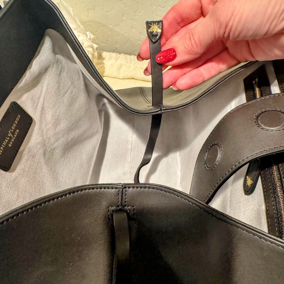 Aspinal of London Elegant Black Satchel - Picture 10 of 11